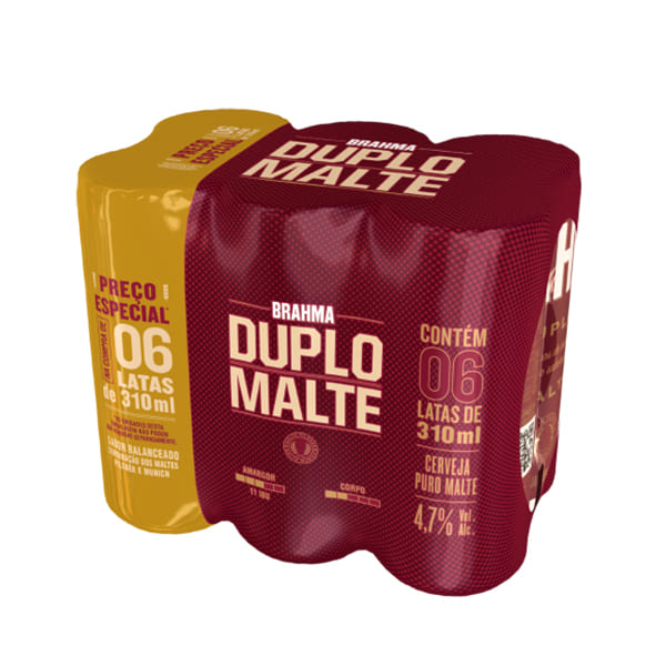 Cerveja Brahma Duplo Malte com 6 Latas
